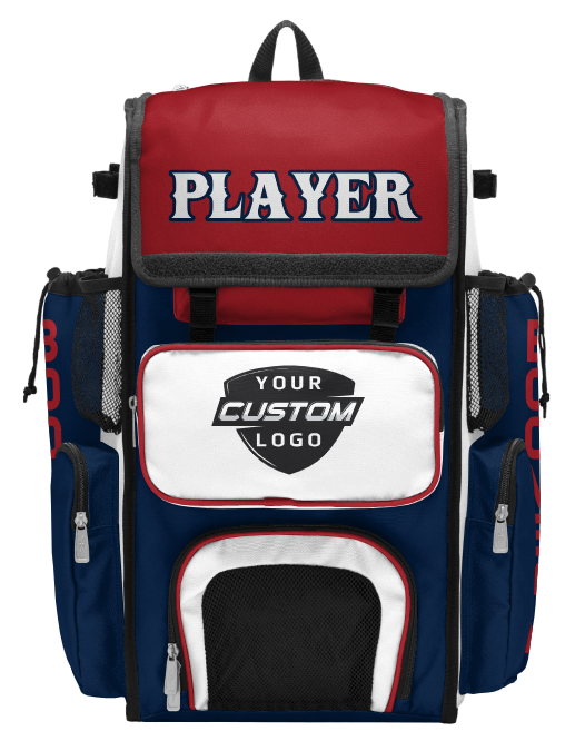 Custom Rebels Baseball Bat Bag – Scarlet & Navy Edition