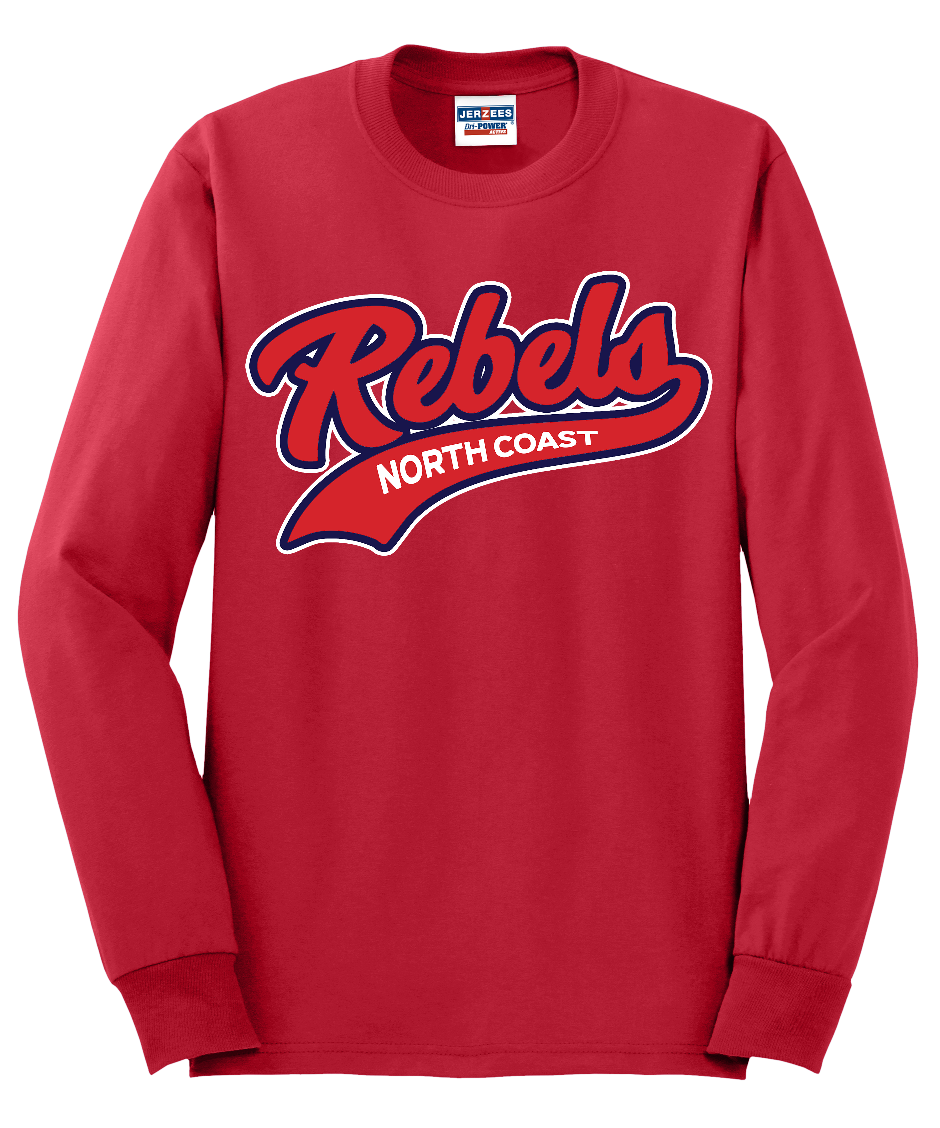 Rebels Baseball Long Sleeve T-Shirt (Adult & Youth)