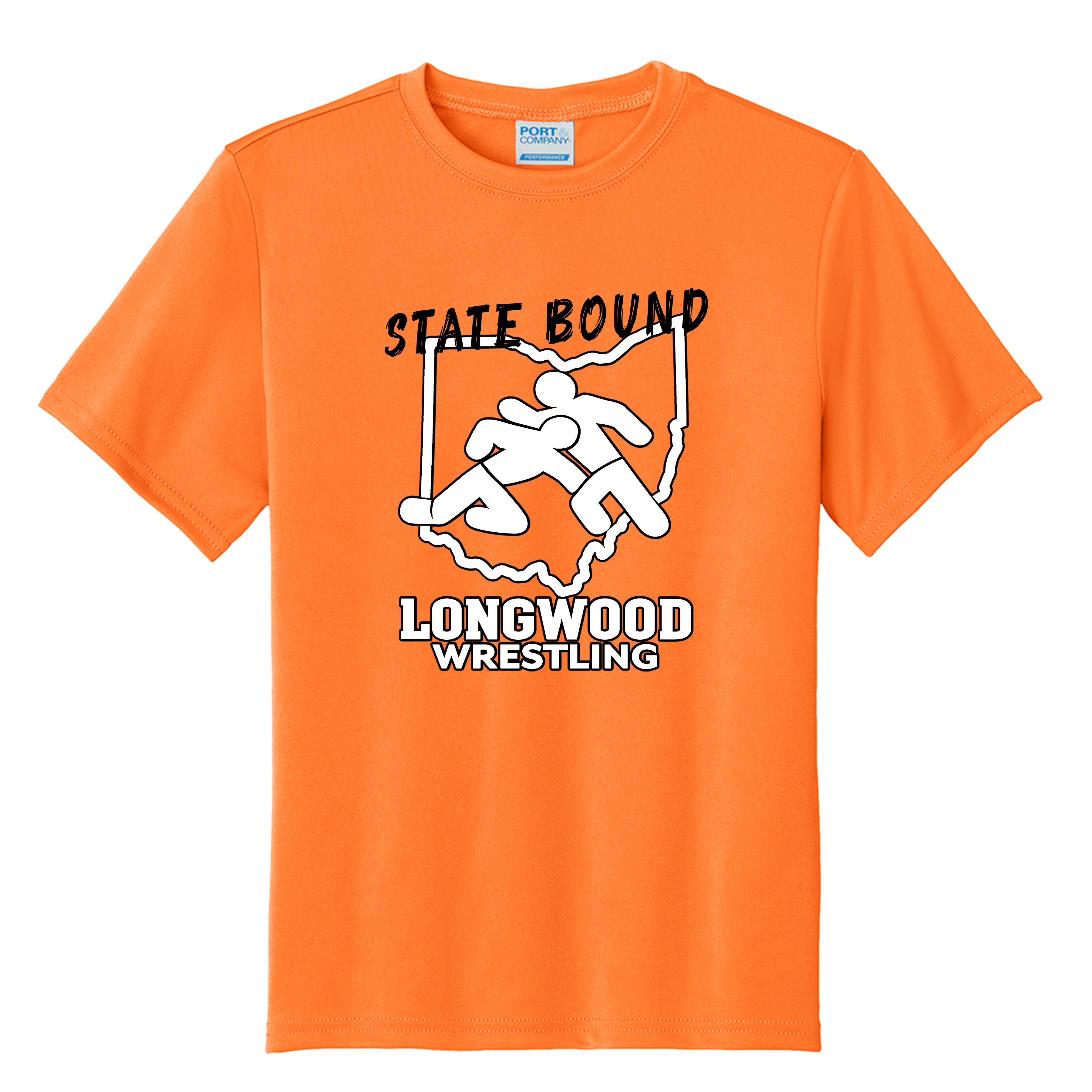 Longwood Wrestling OAC Qualifier Orange T-Shirt