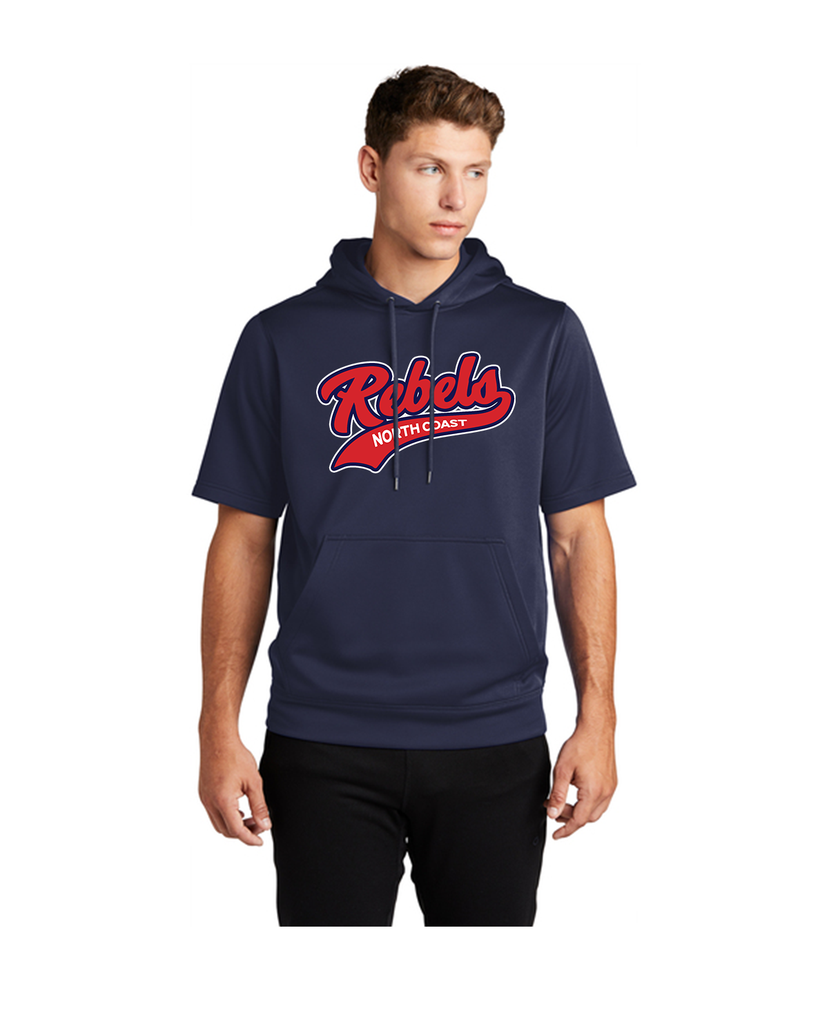 Rebels Logo Short Sleeved Hoodie (Adult & Youth)