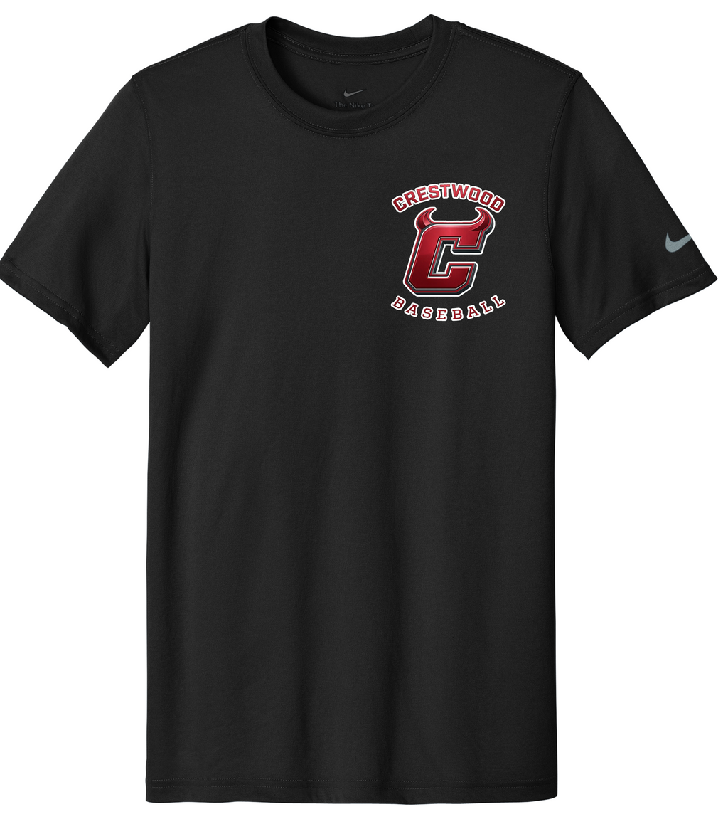 Crestwood Baseball Nike T-Shirt (2026 Logo Edition)